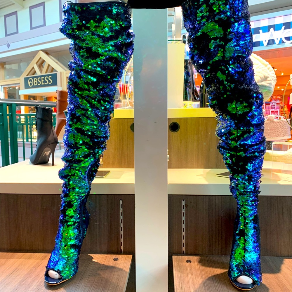 Mermaid Thigh High Boots